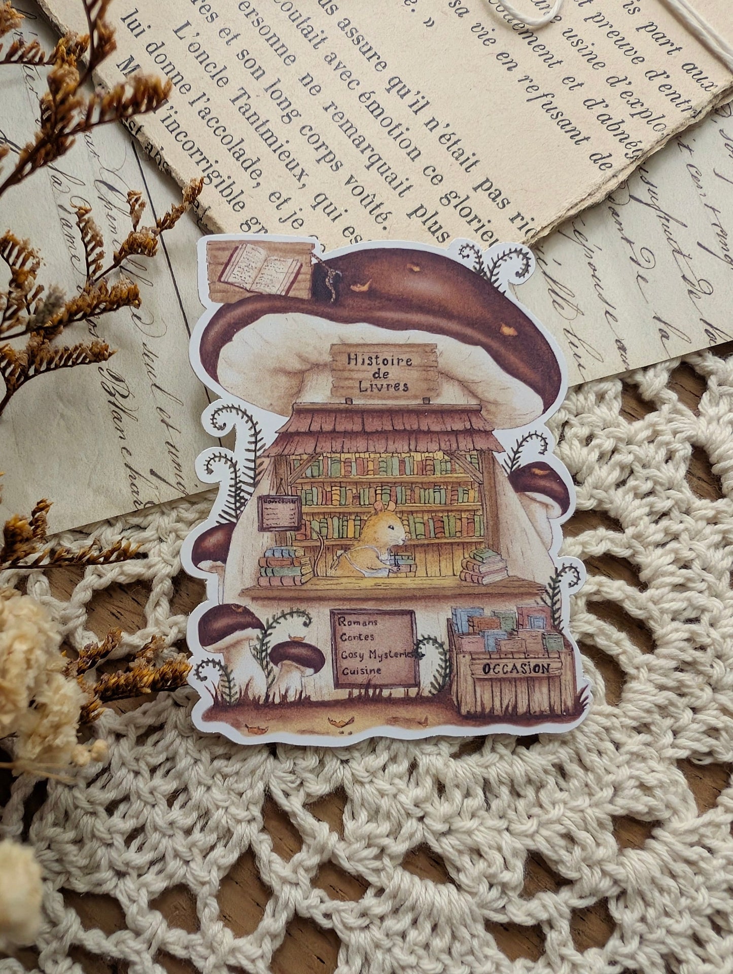 Sticker "Histoire de Livres" Cosy Del Cottage