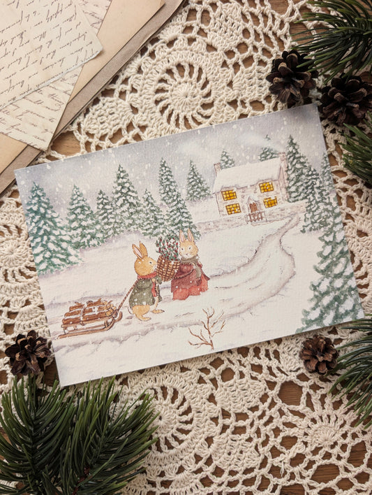 Illustration "Retour au Cottage" Cosy Del Cottage