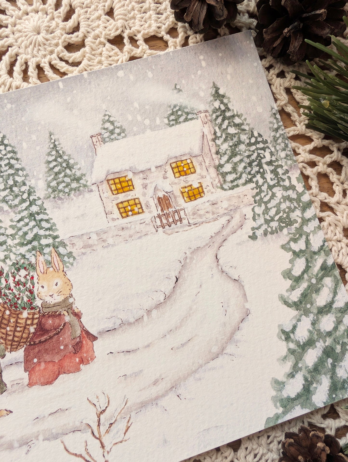 Illustration "Retour au Cottage" Cosy Del Cottage