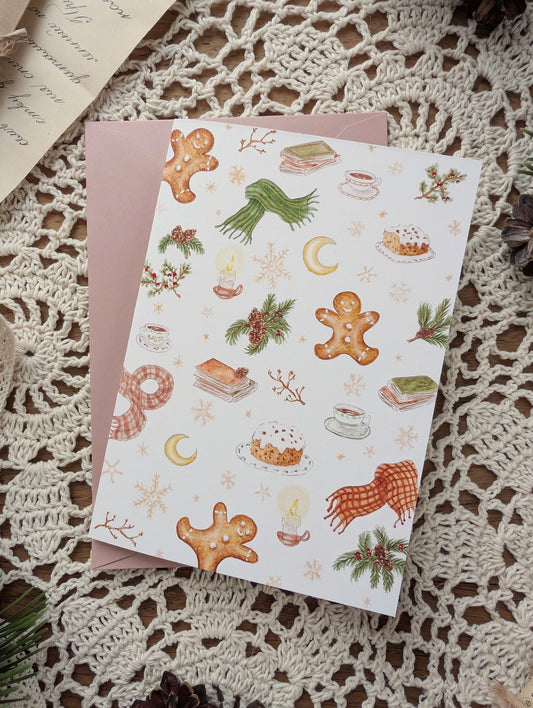 Lot de 4 Cartes pliées Cosy Del Cottage