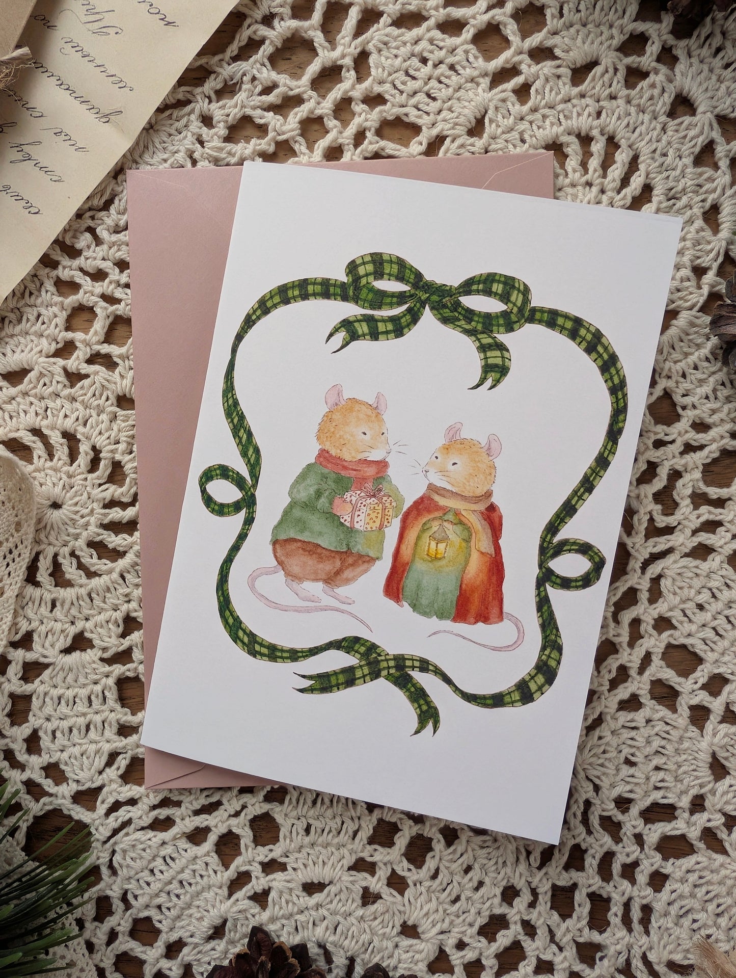 Lot de 4 Cartes pliées Cosy Del Cottage