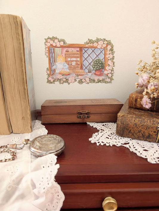 Sticker Géant "La Fenêtre Fleurie"