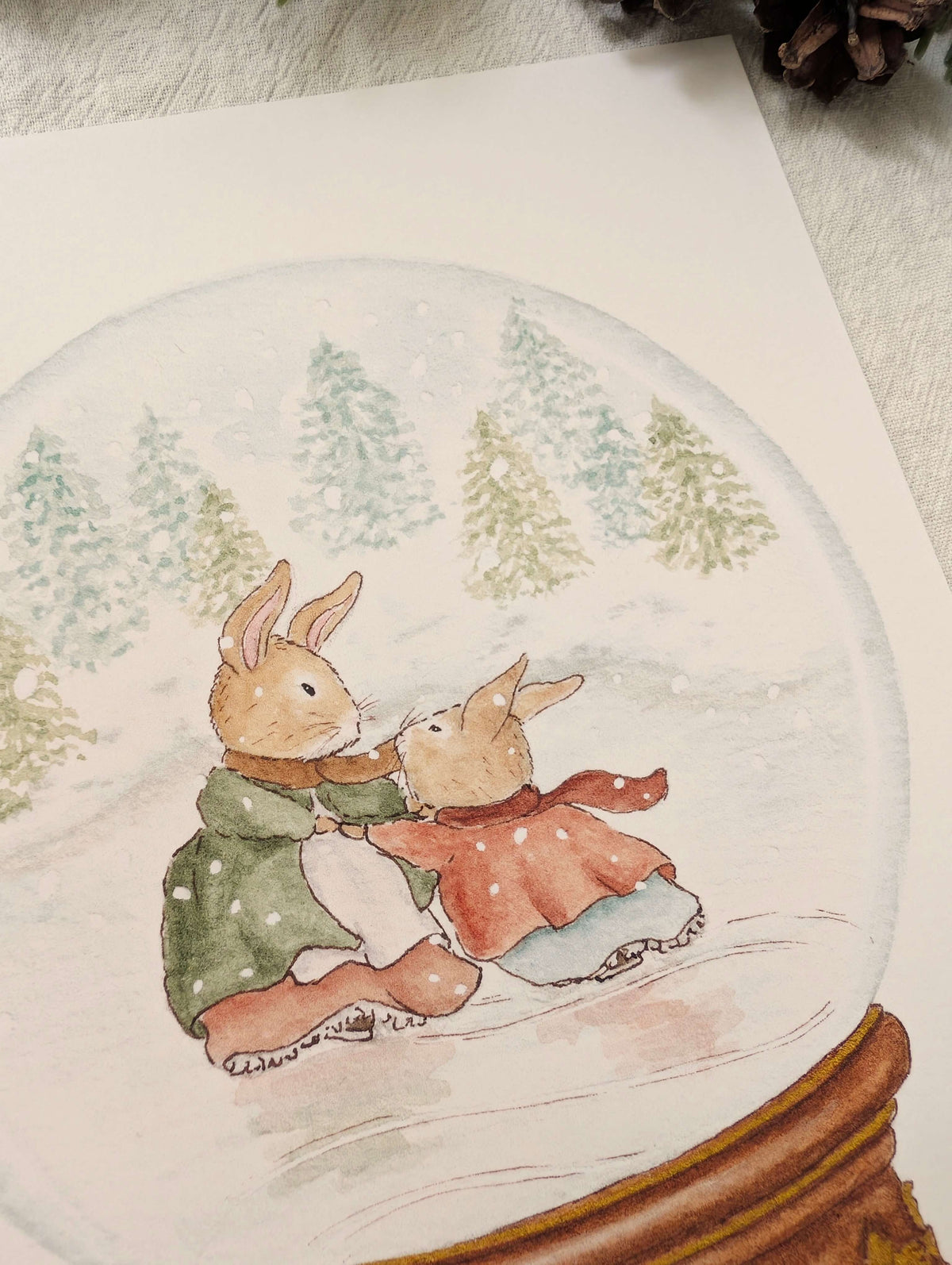 Illustration "Patin à Glace"