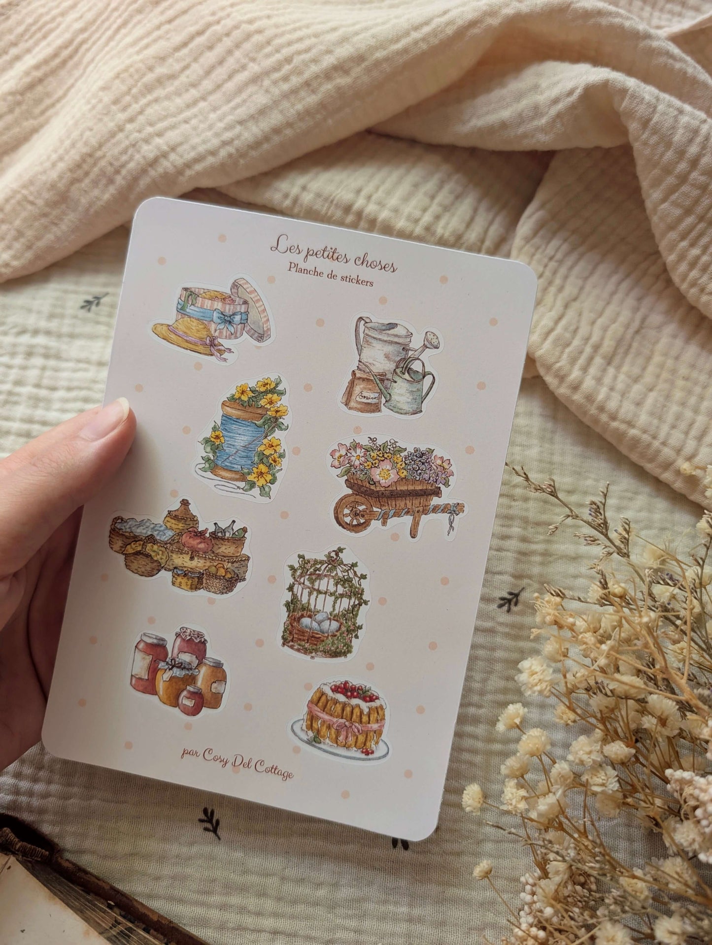 Planche de Stickers "Les Petites Choses"