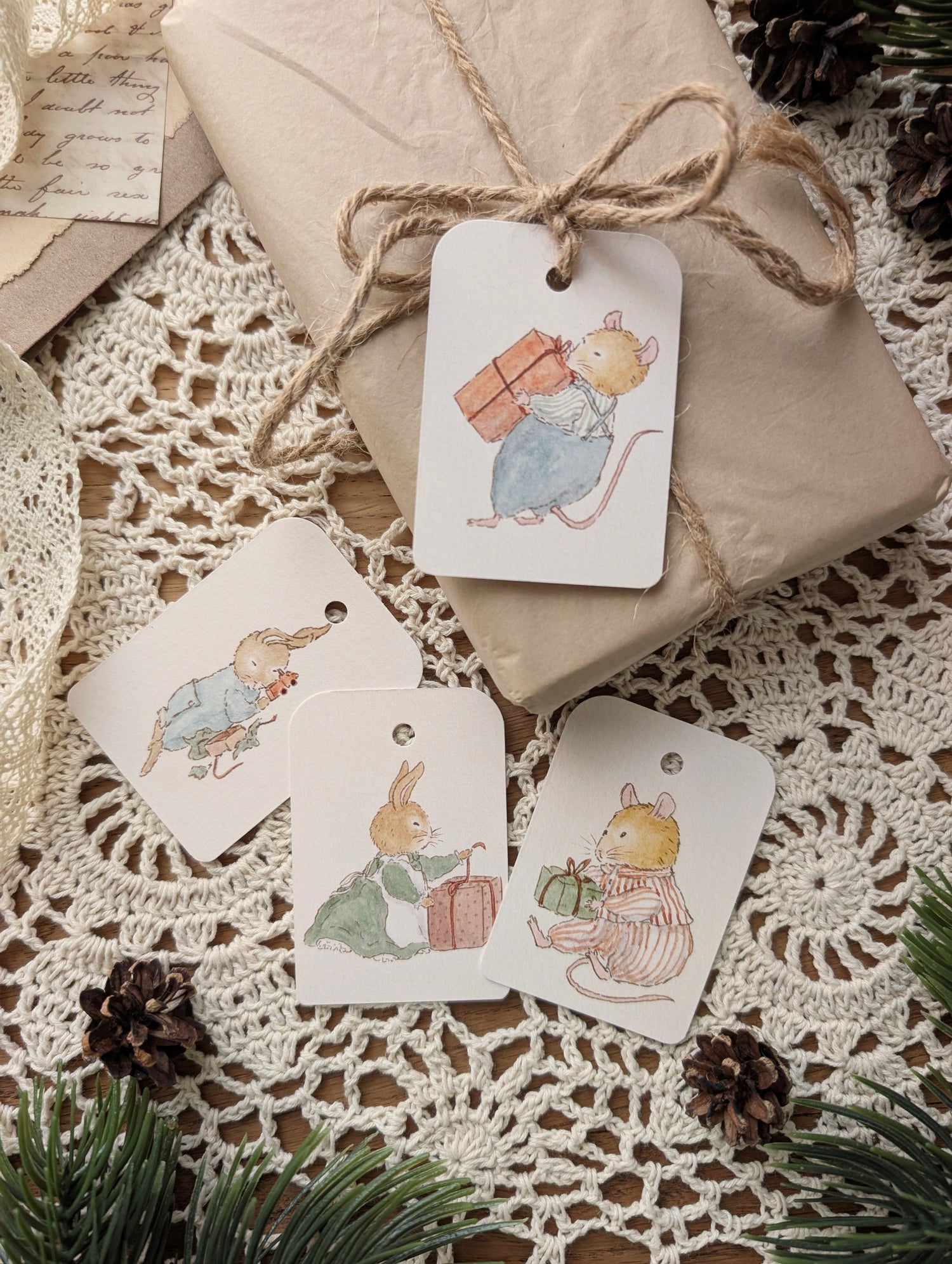 Étiquettes-Cadeaux Cosy Del Cottage