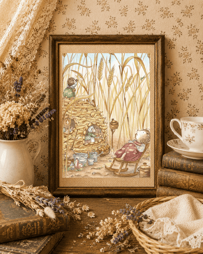 Illustration "À l'ombre des Blés"