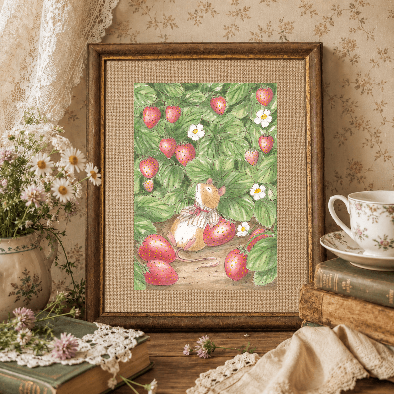 Illustration "Dans Les Fraises"