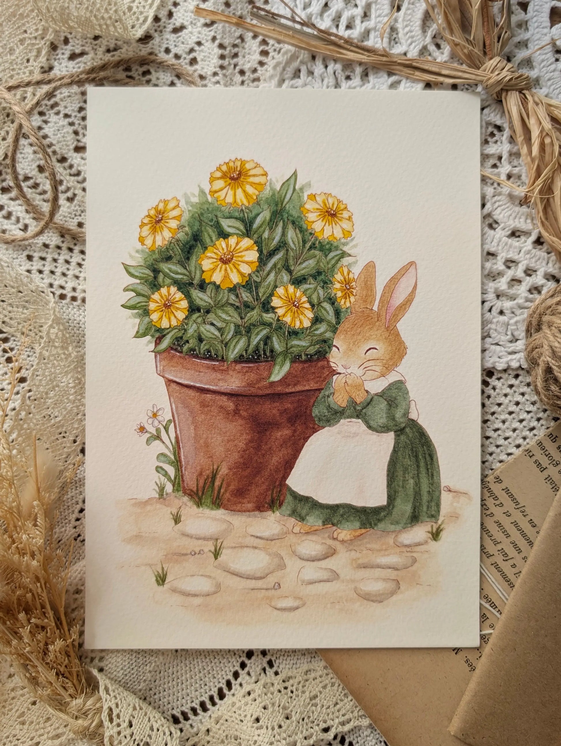 Illustration "La Petite Farceuse" Cosy Del Cottage