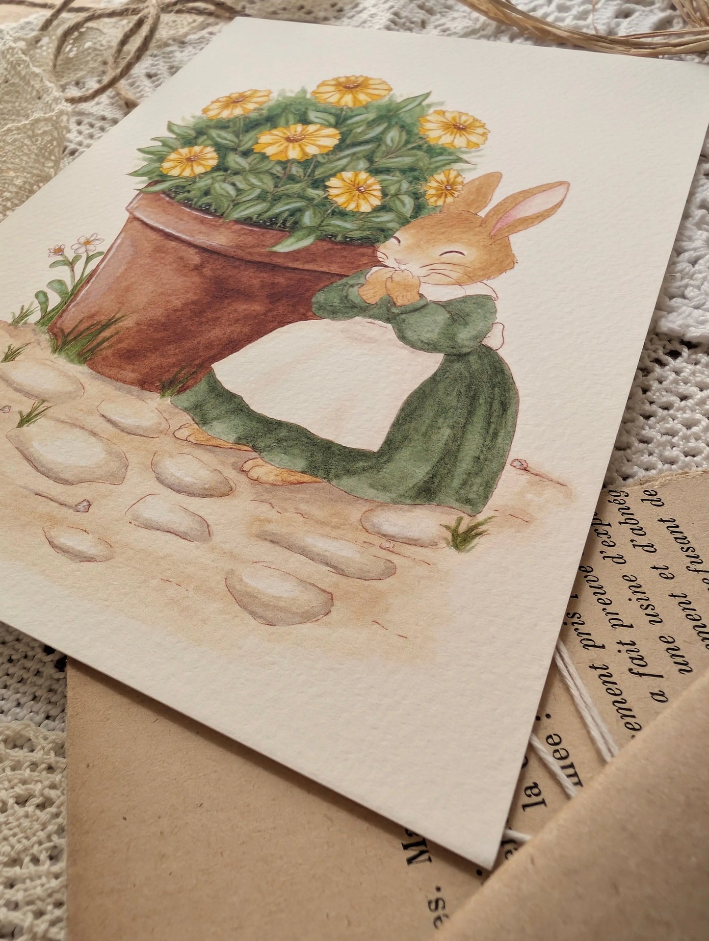 Illustration "La Petite Farceuse" Cosy Del Cottage