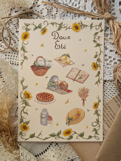 Illustration "Doux Été" Cosy Del Cottage