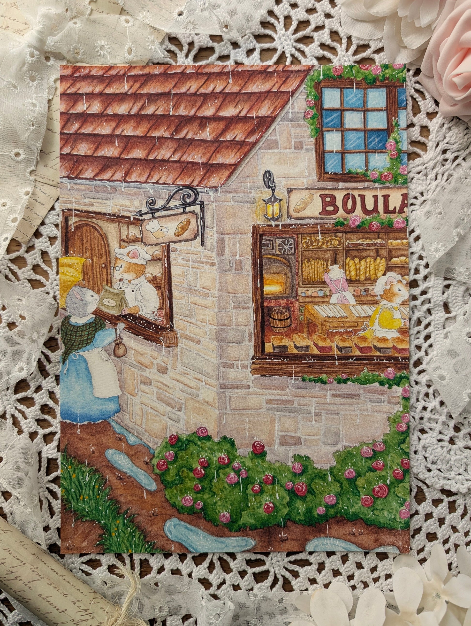 Illustration "La Boulangerie" Cosy Del Cottage
