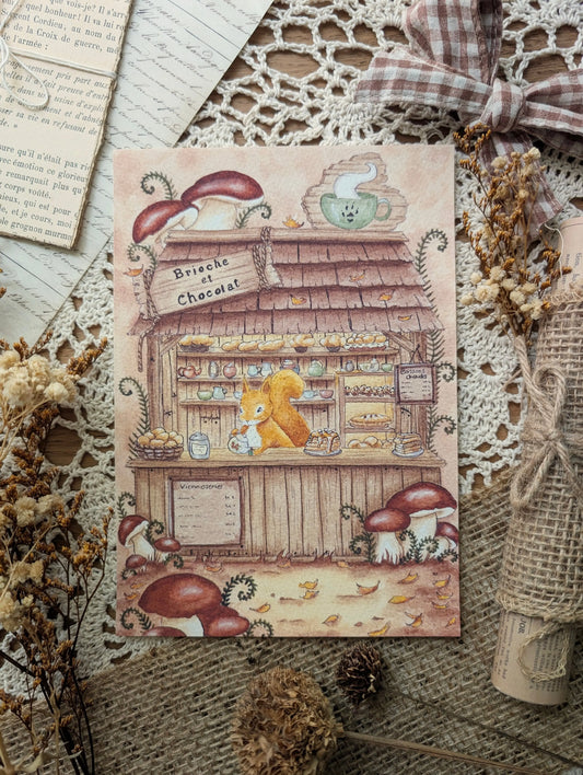 Illustration "Chocolat au Fond des Bois" - Cosy Del Cottage