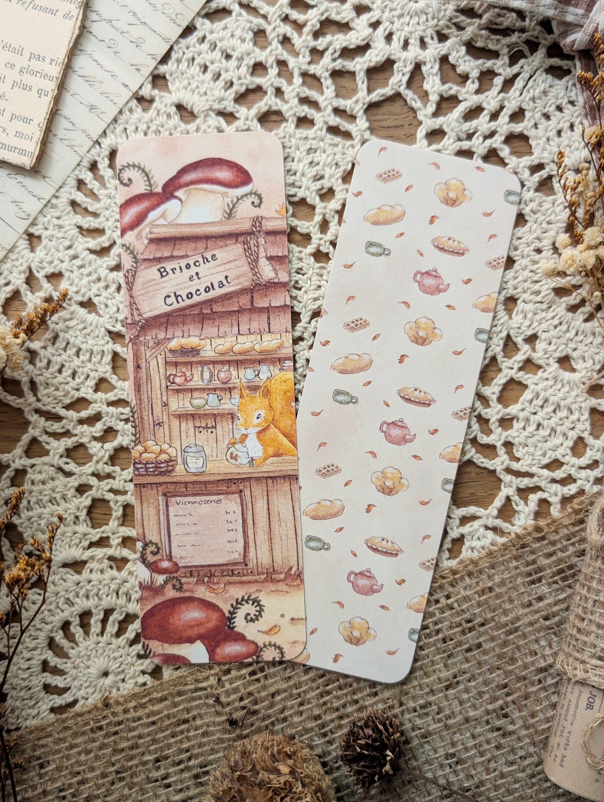 Marque-page "Brioche et Chocolat" Cosy Del Cottage