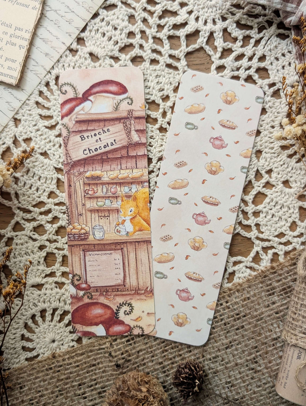 Marque-page "Brioche et Chocolat" Cosy Del Cottage