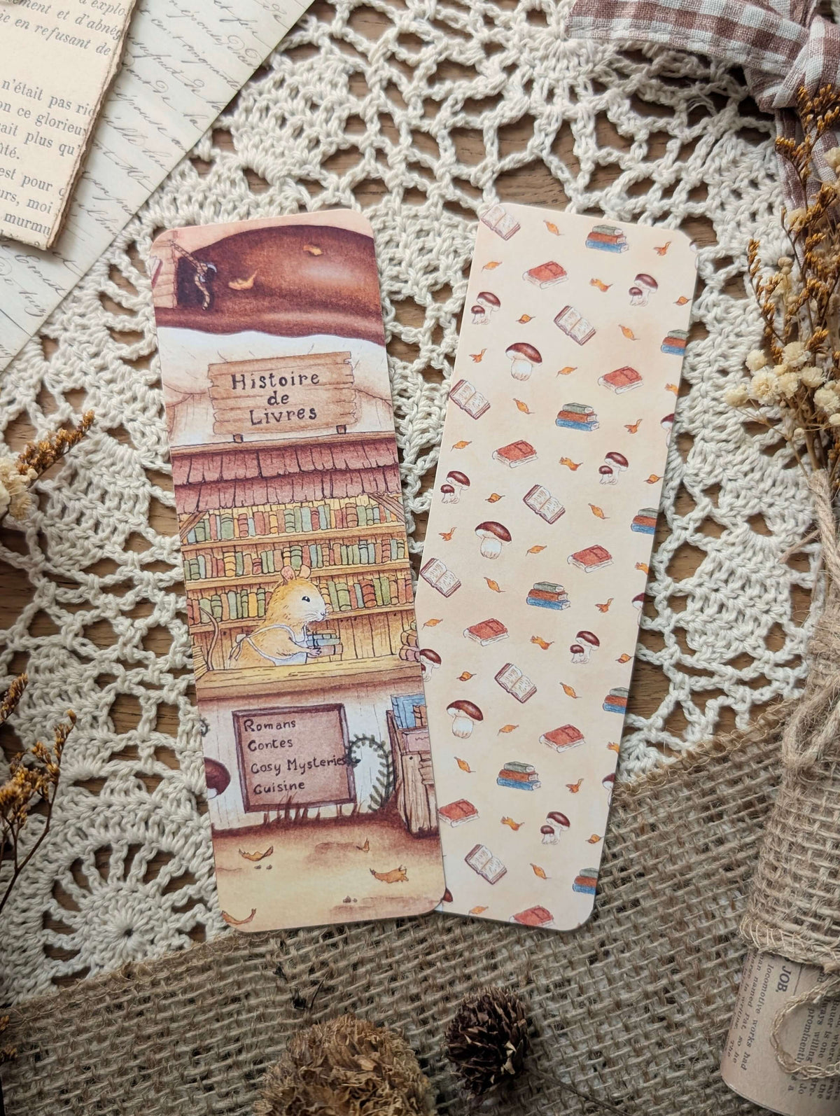Marque-page "Histoire de Livres" Cosy Del Cottage