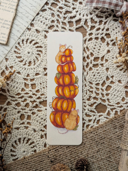 Marque-page "Tour de Citrouilles" Cosy Del Cottage