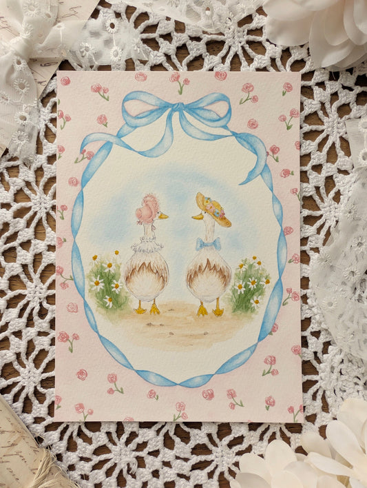 Illustration "Les Demoiselles" Cosy Del Cottage