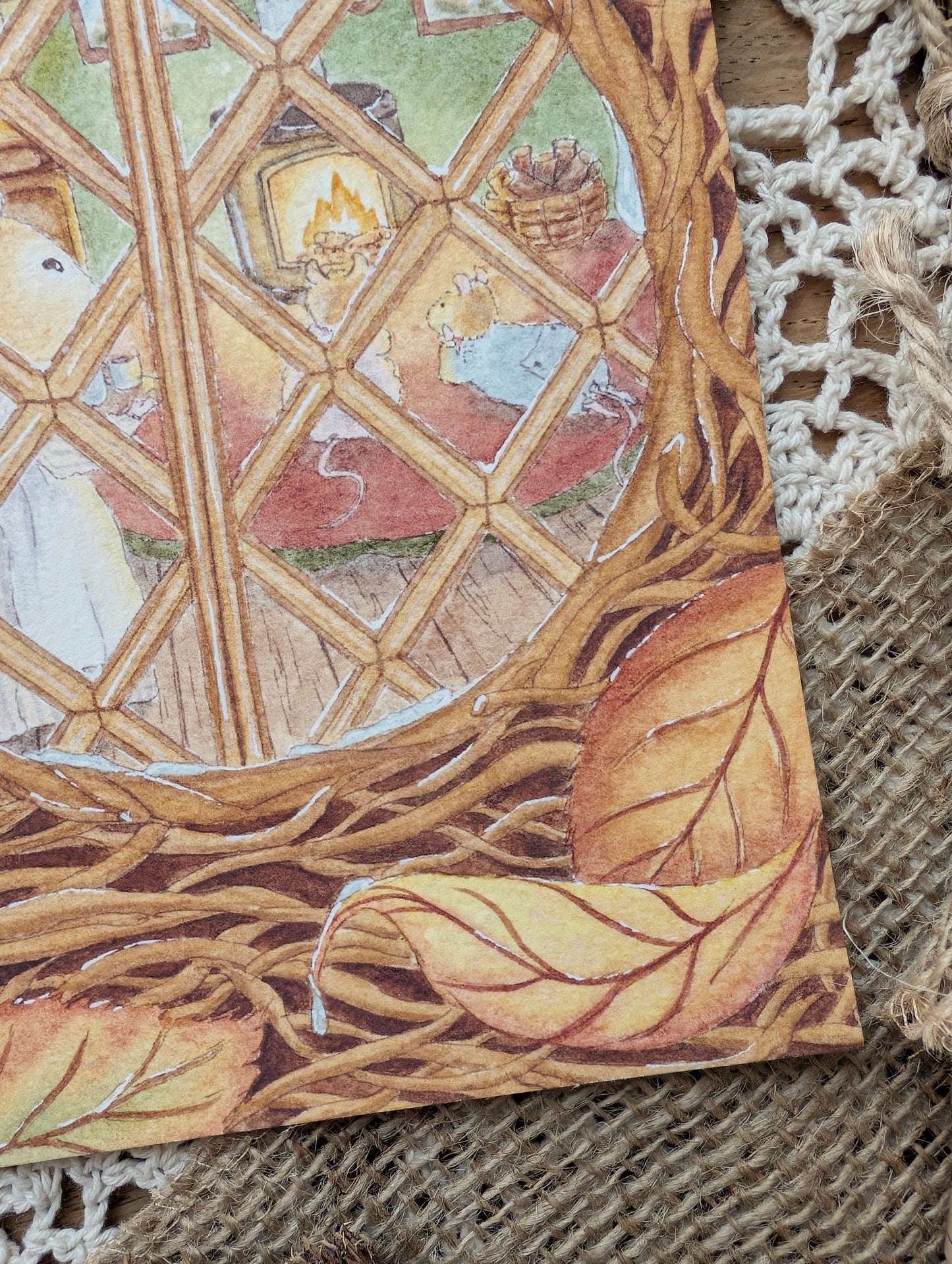 Illustration "Par la Fenêtre" Cosy Del Cottage