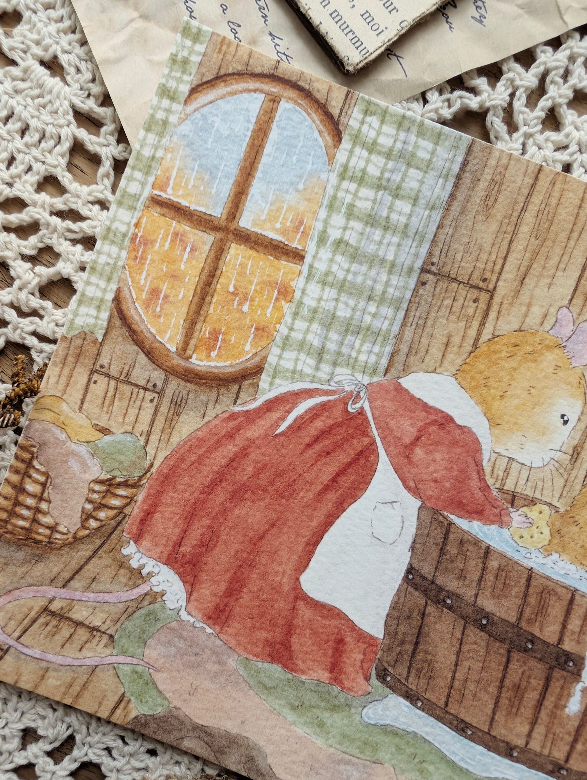 Illustration "L'heure du Bain" Cosy Del Cottage