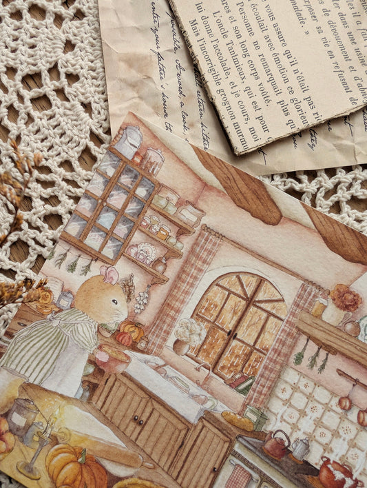 Illustration "Cuisine d'Automne" Cosy Del Cottage