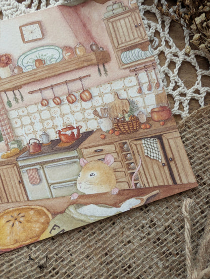 Illustration "Cuisine d'Automne" Cosy Del Cottage