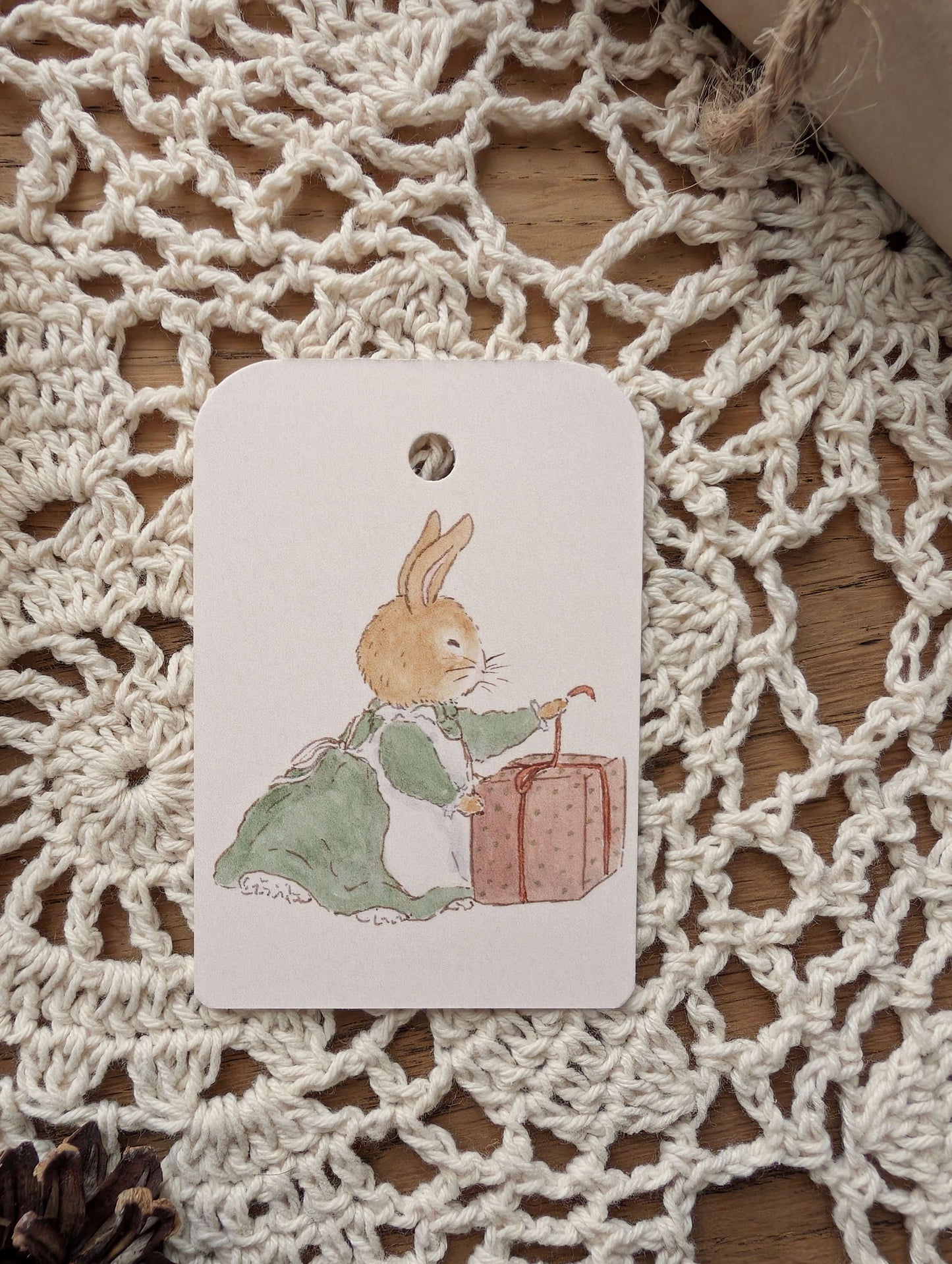 Étiquette Cadeau "Avec Délicatesse" Cosy Del Cottage