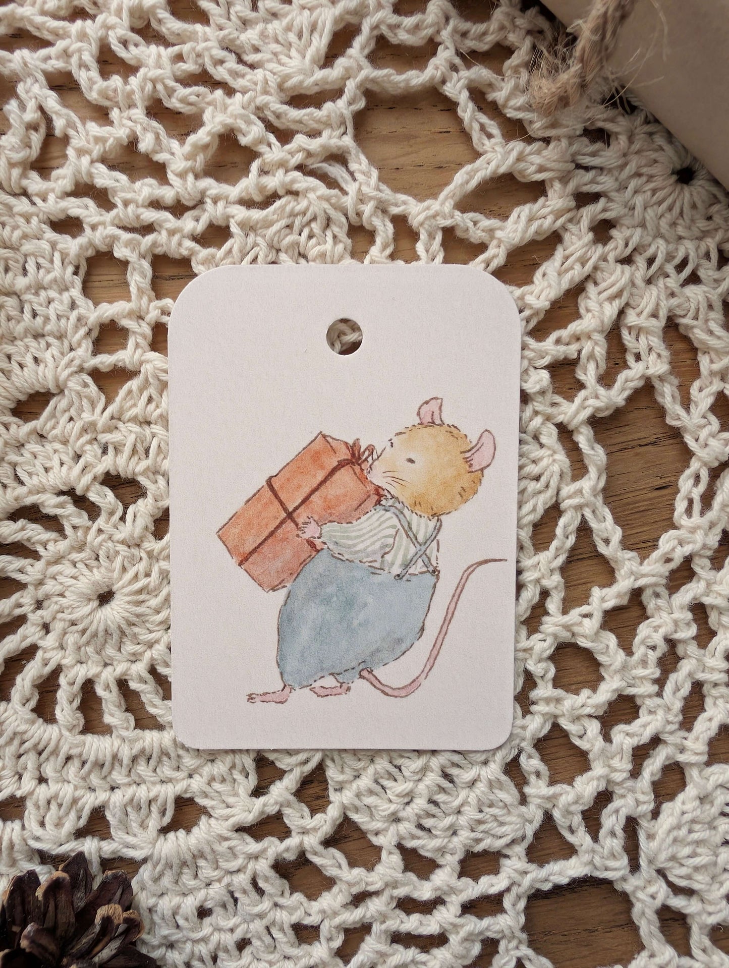 Étiquette Cadeau "Gros Cadeau" Cosy Del Cottage