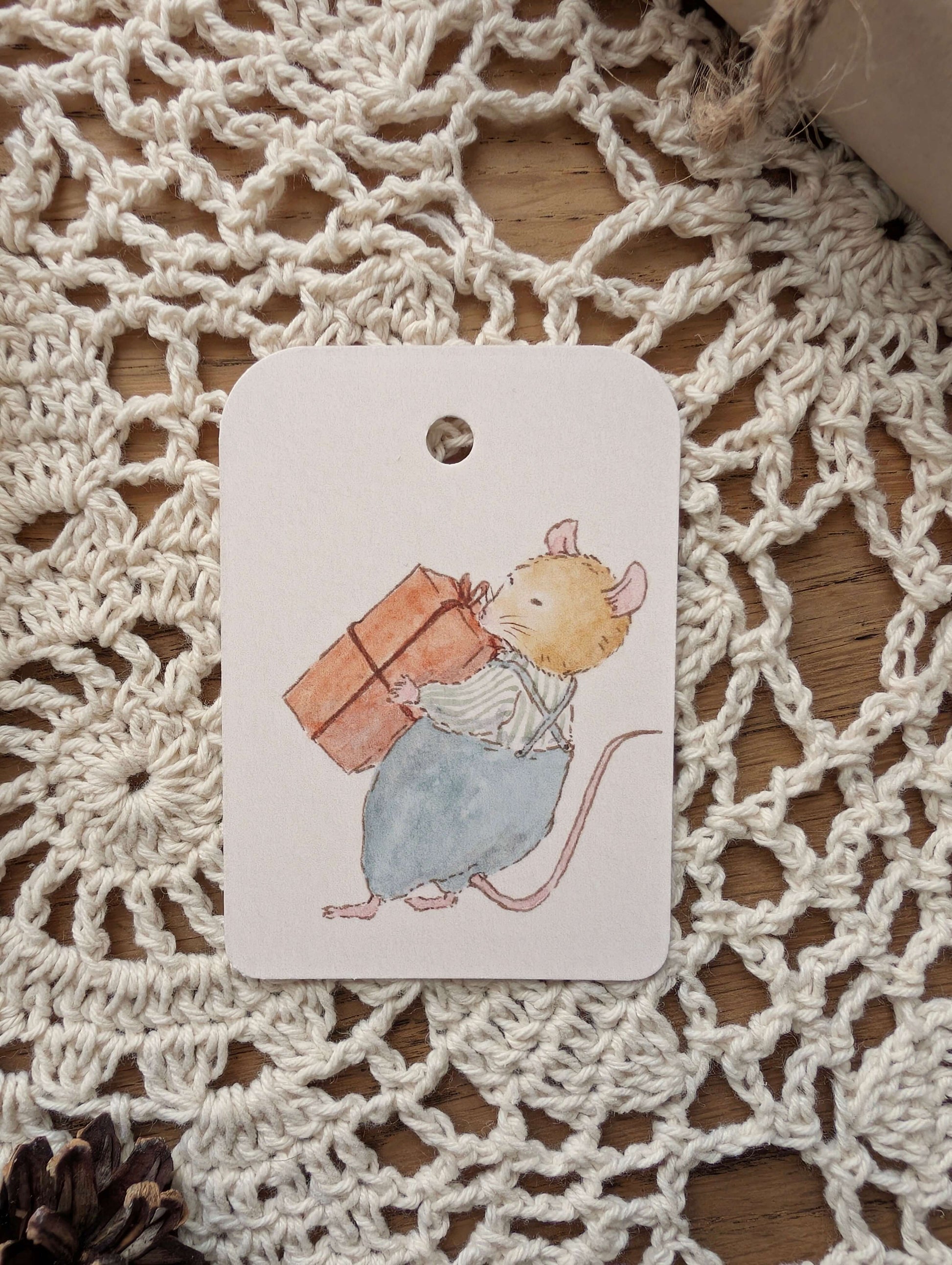 Étiquette Cadeau "Gros Cadeau" Cosy Del Cottage