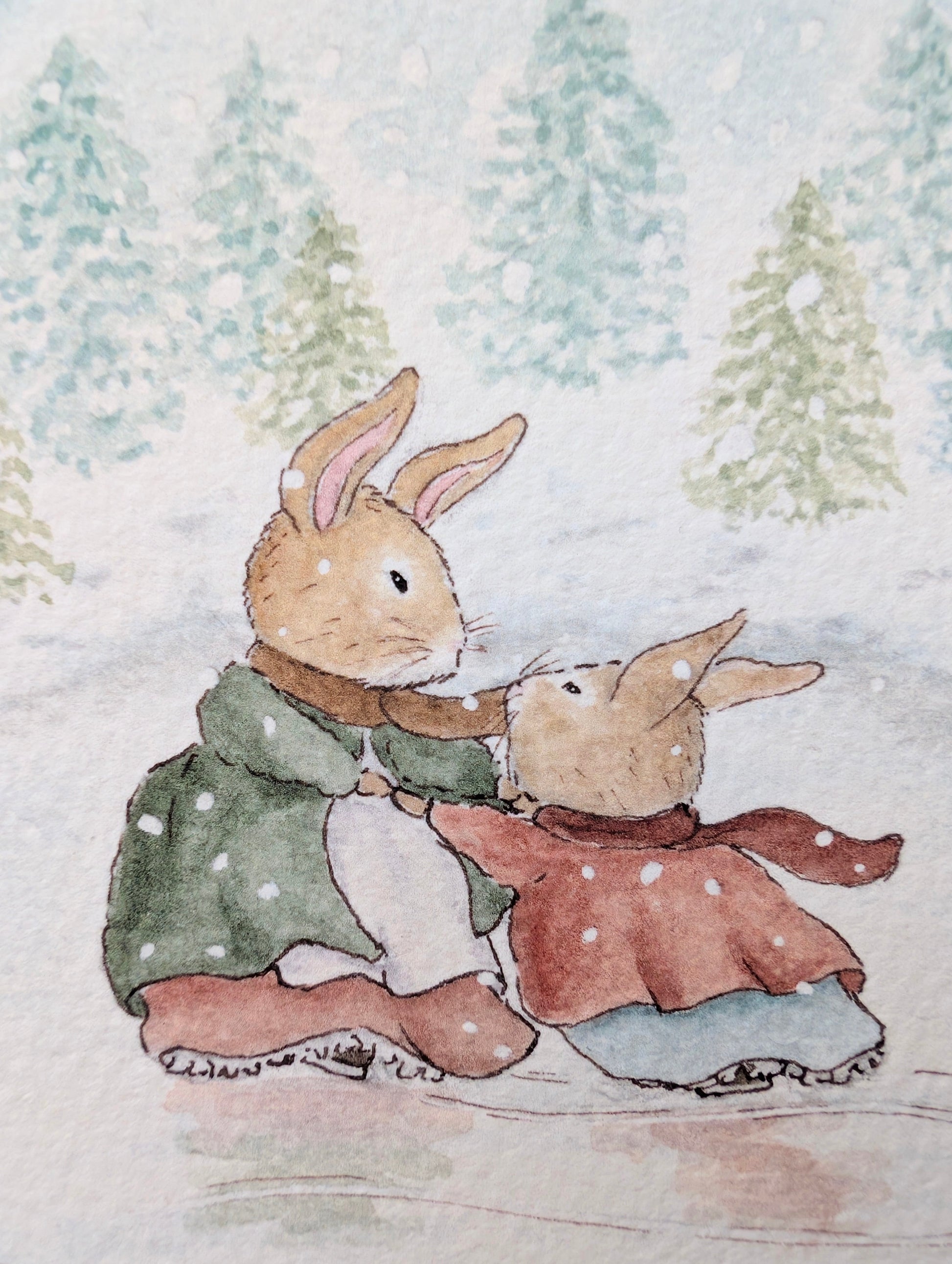 Illustration "Patin à Glace" Cosy Del Cottage