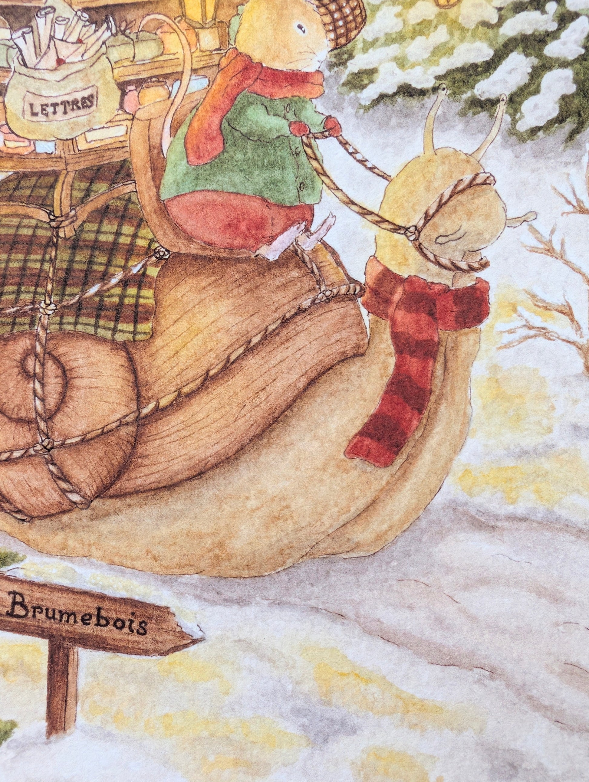 Illustration "Le Marchand Ambulant" Cosy Del Cottage