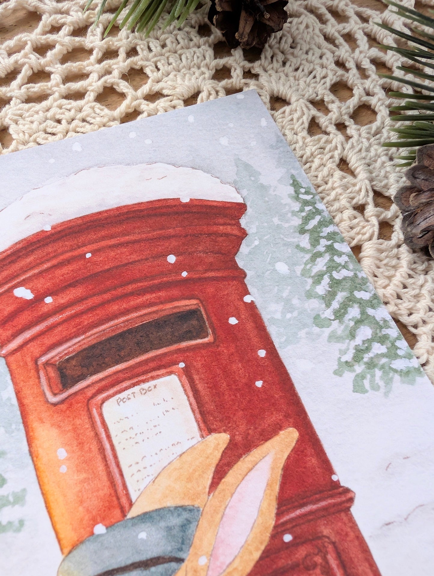 Illustration "Le Postier Endormi" Cosy Del Cottage