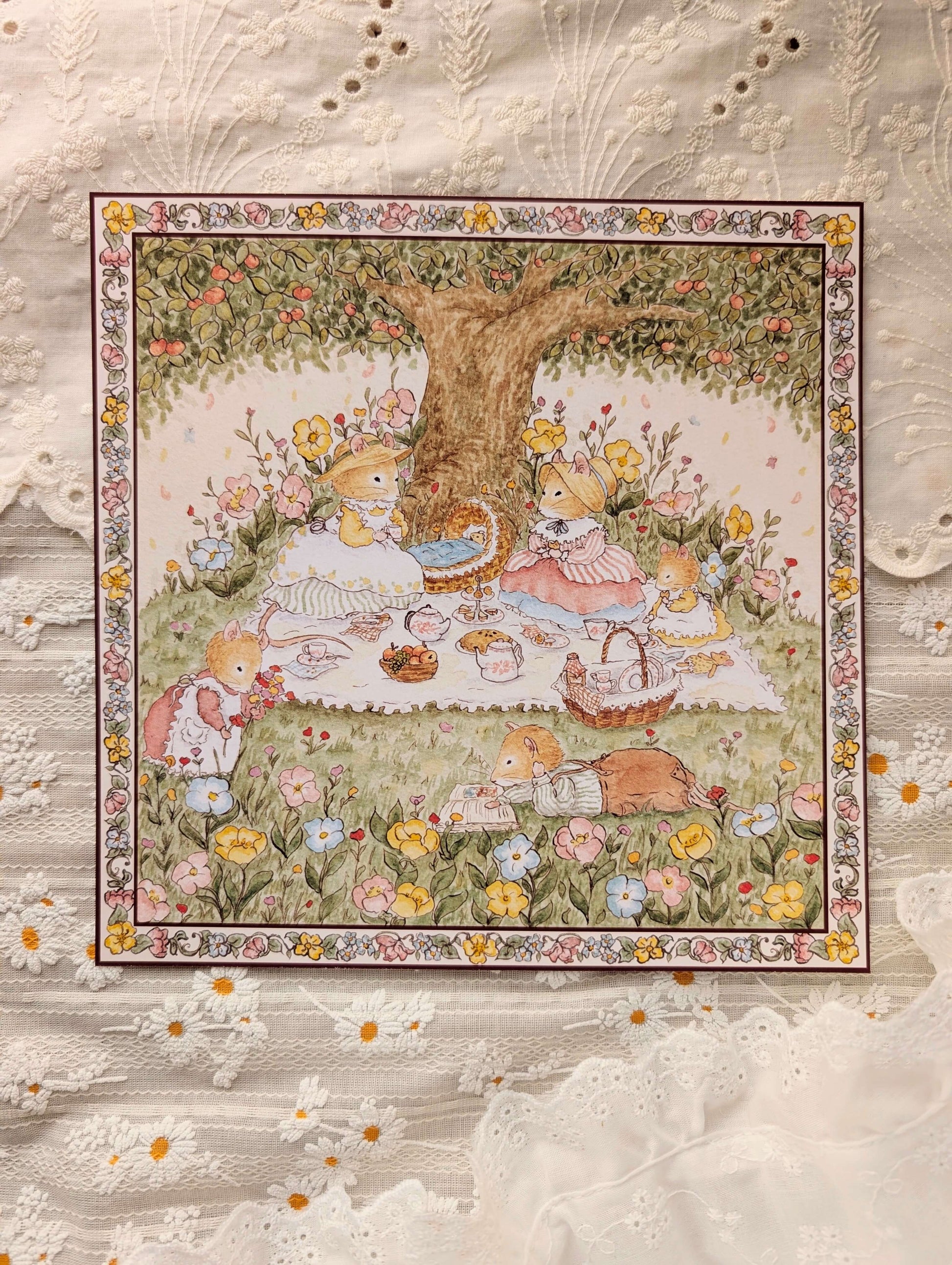 Illustration "Pique-nique Ensoleillé" Cosy Del Cottage