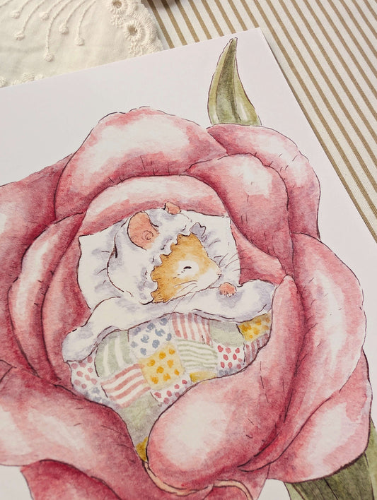 Illustration "Souris des Champs" Cosy Del Cottage