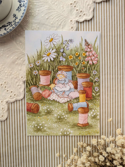 Illustration "Couture au Jardin" Cosy Del Cottage
