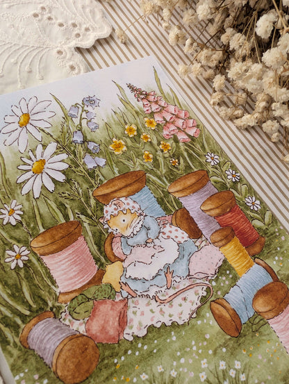 Illustration "Couture au Jardin" Cosy Del Cottage