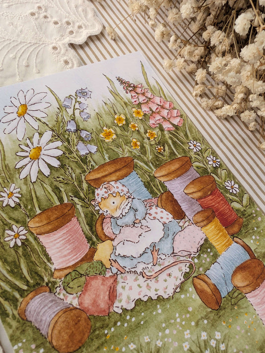 Illustration "Couture au Jardin" Cosy Del Cottage