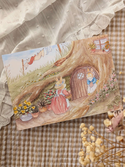 Illustration "Visite au Vieux Chêne"