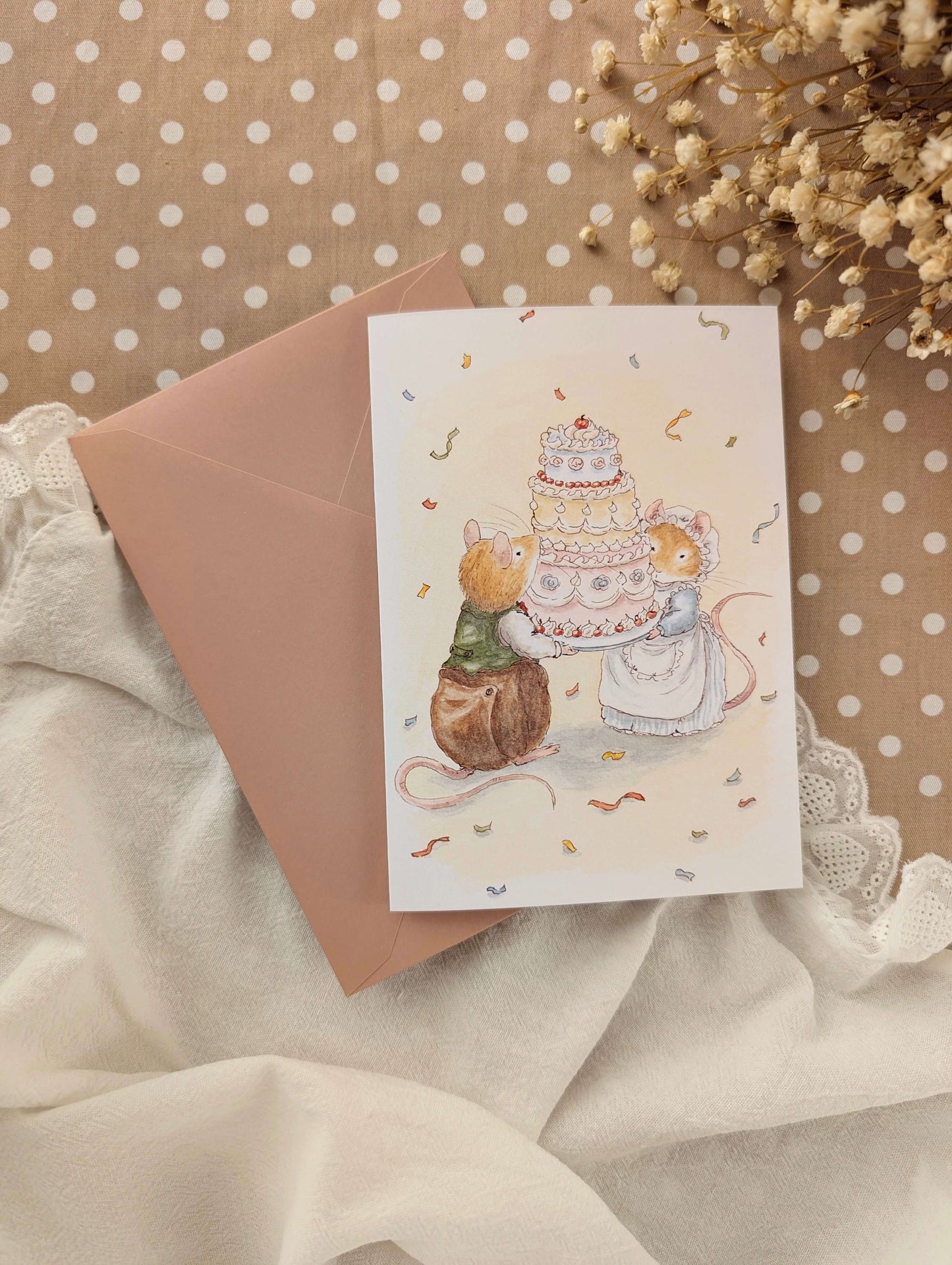 Carte pliée "Anniversaire"