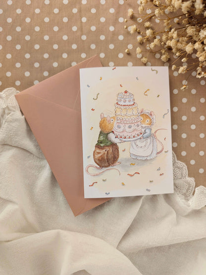 Carte pliée "Anniversaire"