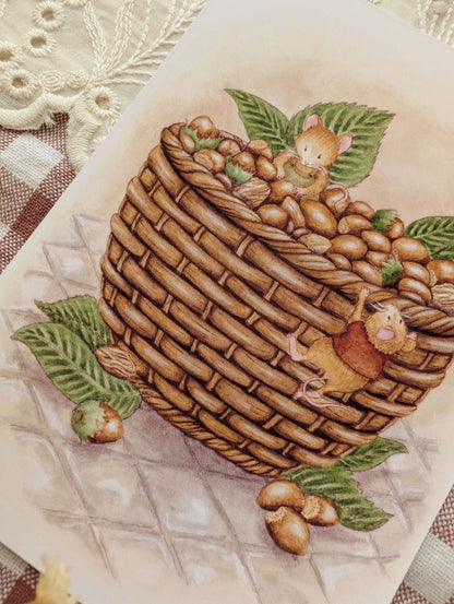 Illustration "Le Panier de Noisettes"