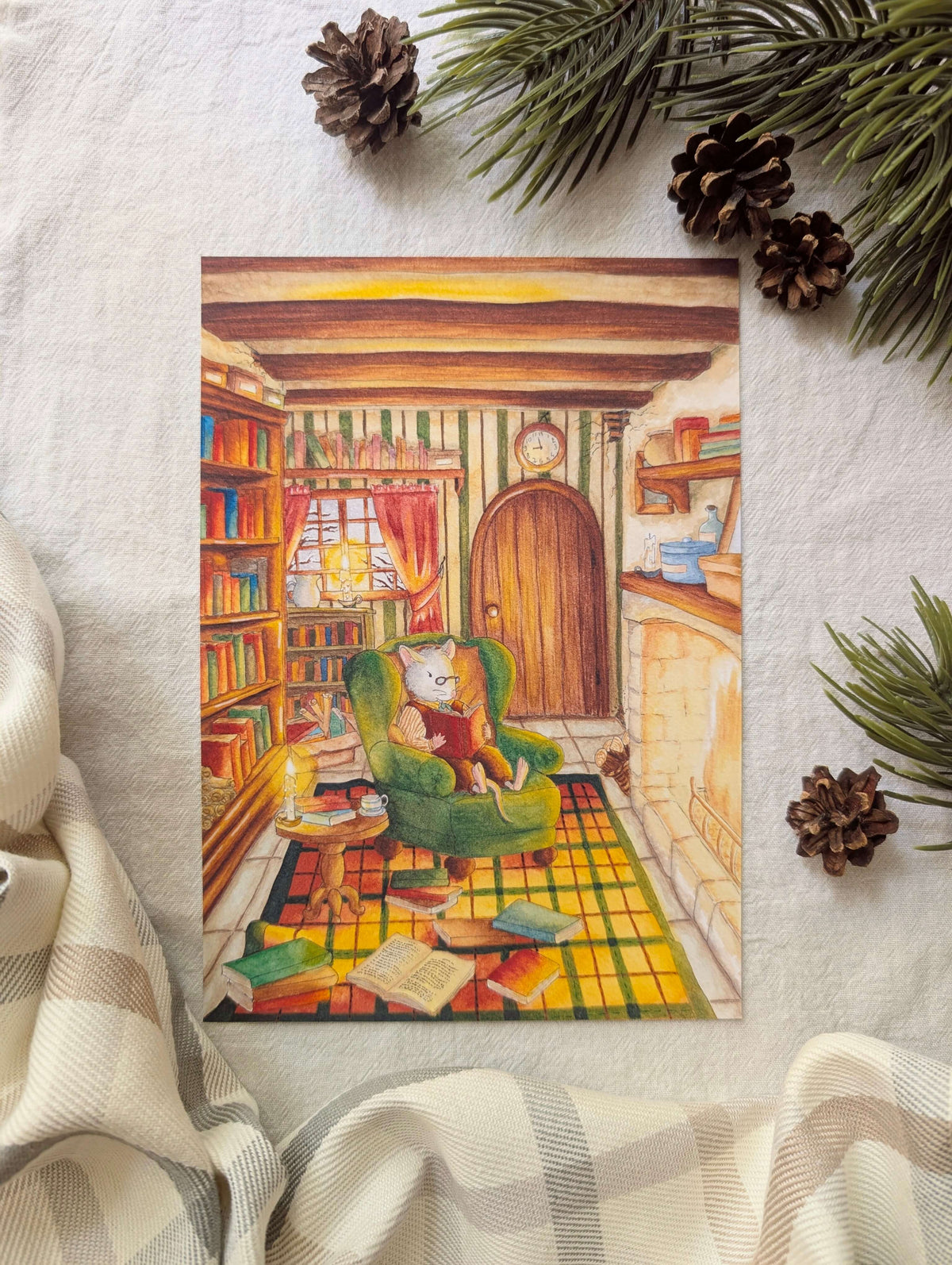 Illustration "La Bibliothèque"