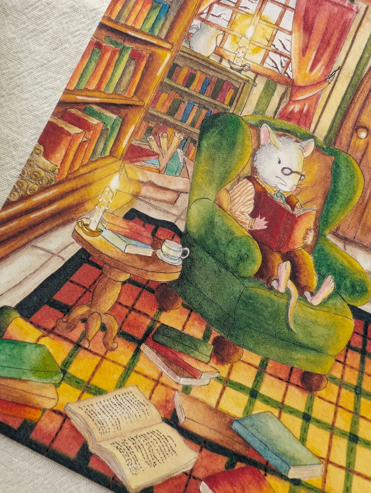 Illustration "La Bibliothèque"