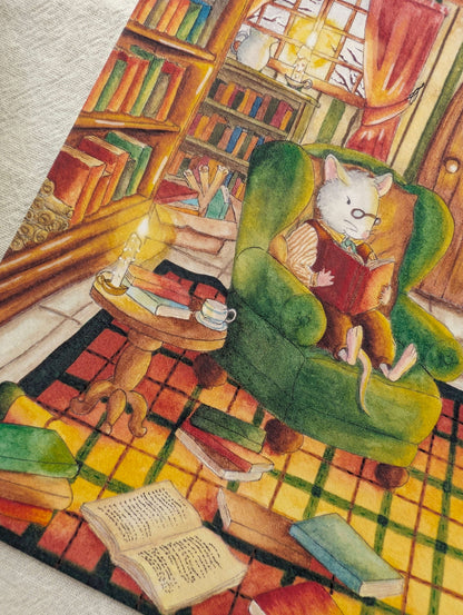 Illustration "La Bibliothèque"