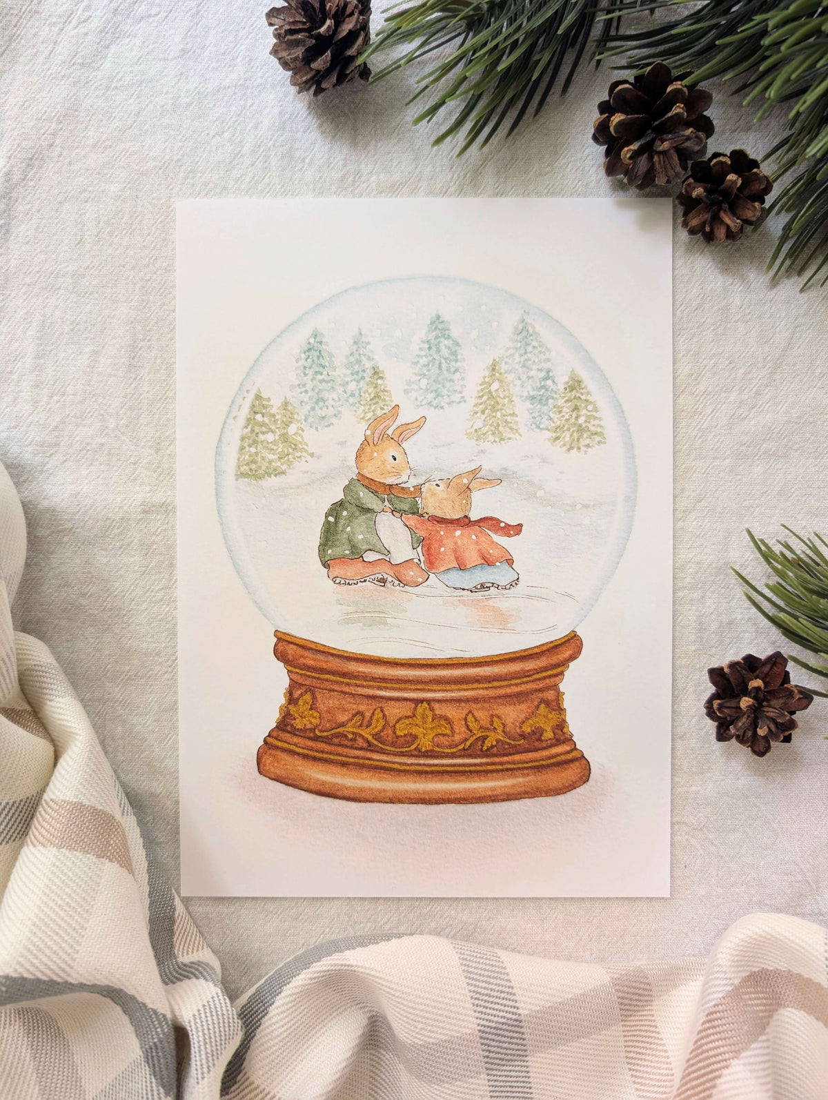 Illustration "Patin à Glace"