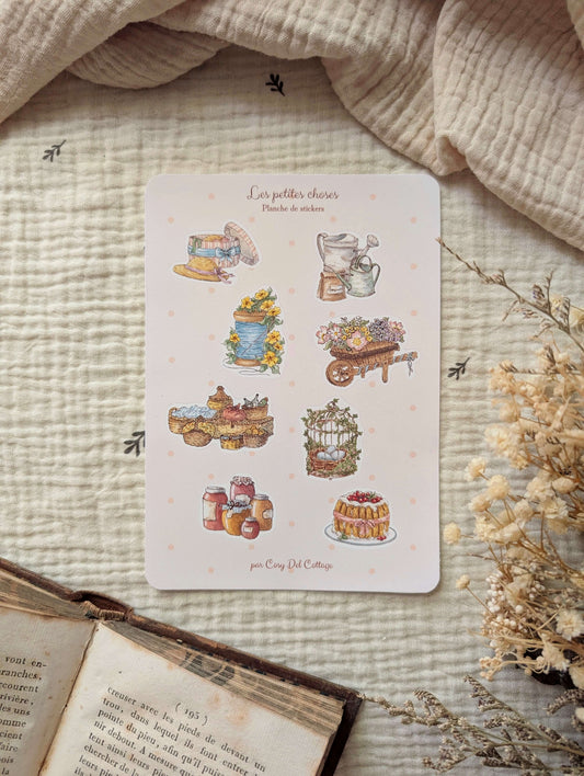 Planche de Stickers "Les Petites Choses"