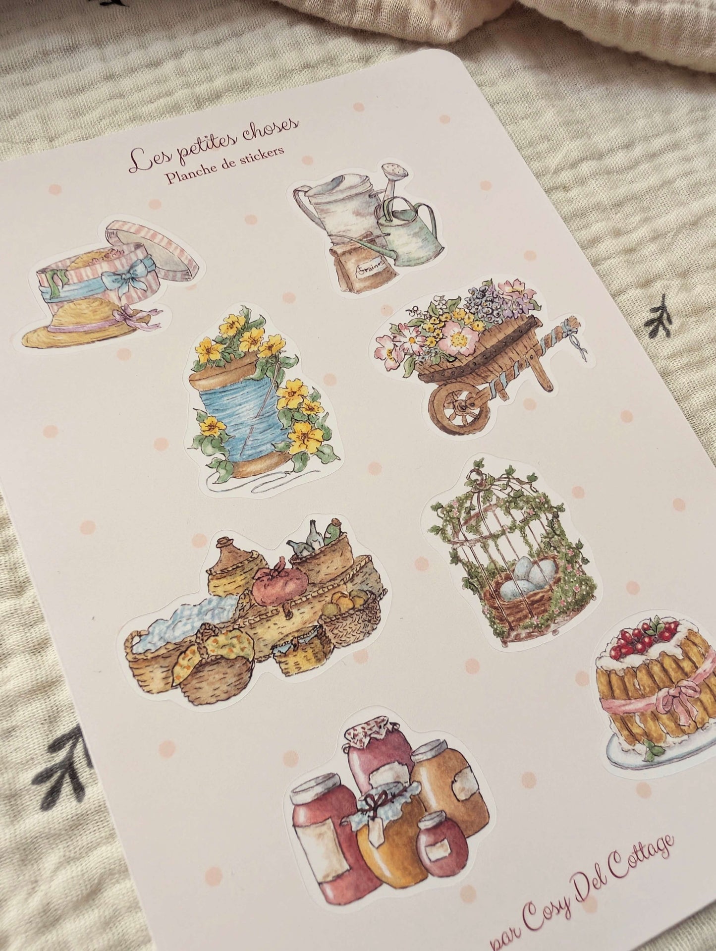 Planche de Stickers "Les Petites Choses"