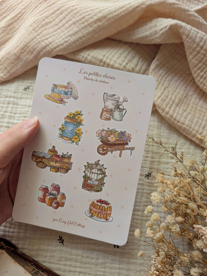 Planche de Stickers "Les Petites Choses"