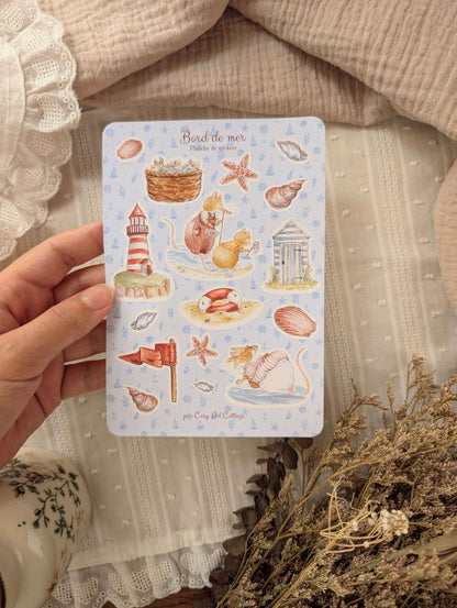 Planche de Stickers "Bord de Mer"