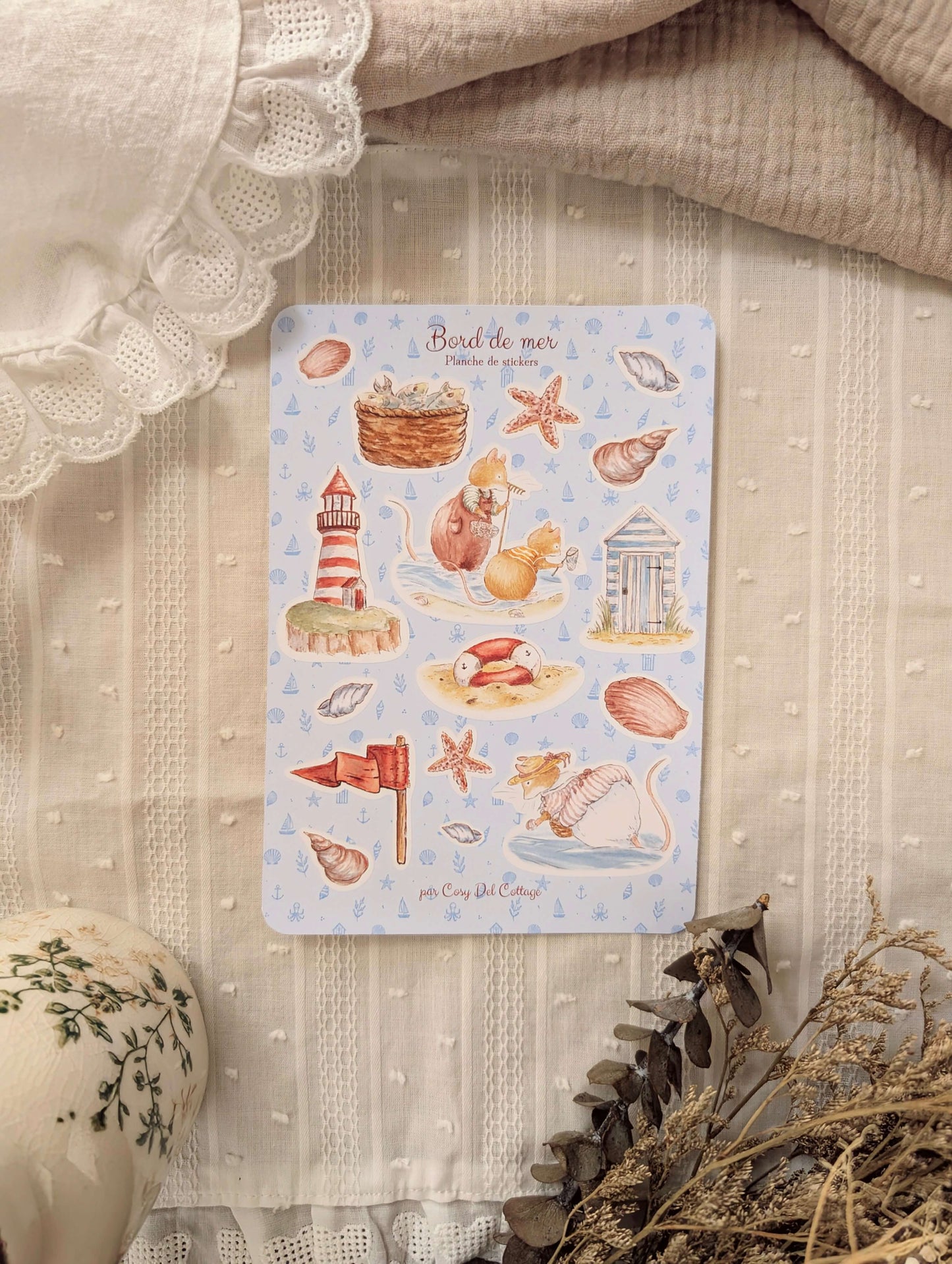 Planche de Stickers "Bord de Mer"