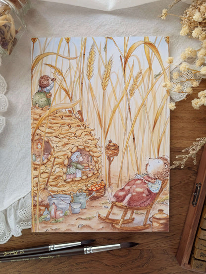 Illustration "À l'ombre des Blés"